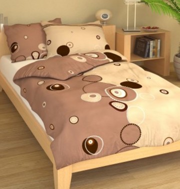 Povlečení francouzské krep 240x200, 70x90 Retro béžové, Výběr zapínání: - nitěný knoflík Povlečení francouzské krep 240x200, 70x90 Retro béžové, Výběr zapínání: - nitěný knoflík