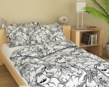 Prodloužené povlečení krep 140x220, 70x90cm Kašmír bílý, Výběr zapínání: - zipový uzávěr Prodloužené povlečení krep 140x220, 70x90cm Kašmír bílý, Výběr zapínání: - zipový uzávěr