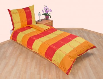 Povlečení krep 140x200, 70x90cm Duha medová, Výběr zapínání: - hotelový uzávěr Povlečení krep 140x200, 70x90cm Duha medová, Výběr zapínání: - hotelový uzávěr