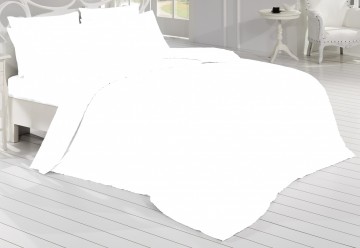 Prodloužené povlečení Satén 140x220, 70x90cm bílá, Výběr zapínání: zipový uzávěr Prodloužené povlečení Satén 140x220, 70x90cm bílá, Výběr zapínání: zipový uzávěr